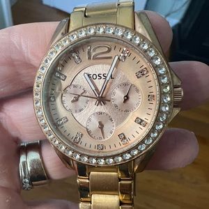 Fossil watch. Rose gold